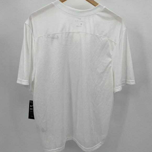 Nike Dri-Fit White Men's Size Large Jersey Athletic Lacrosse Shirt NWT - Picture 5 of 9